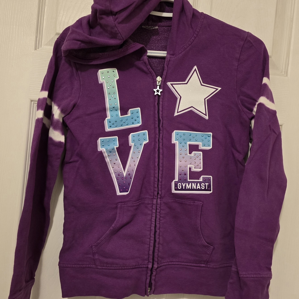 Purple Kids Gymnast Hoodie